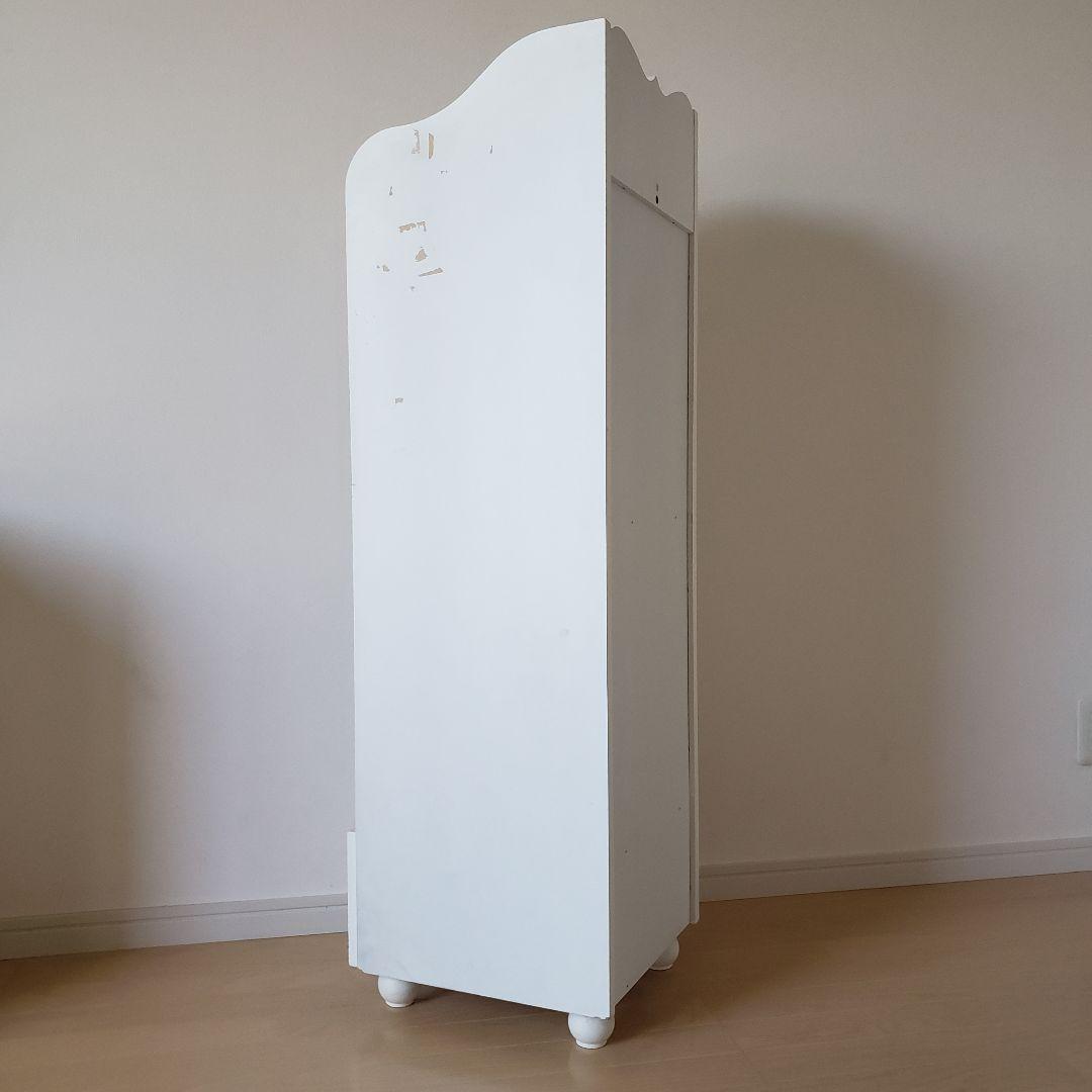 プリンセスオープンラック②/ホワイトラック/収納棚/デスク横棚