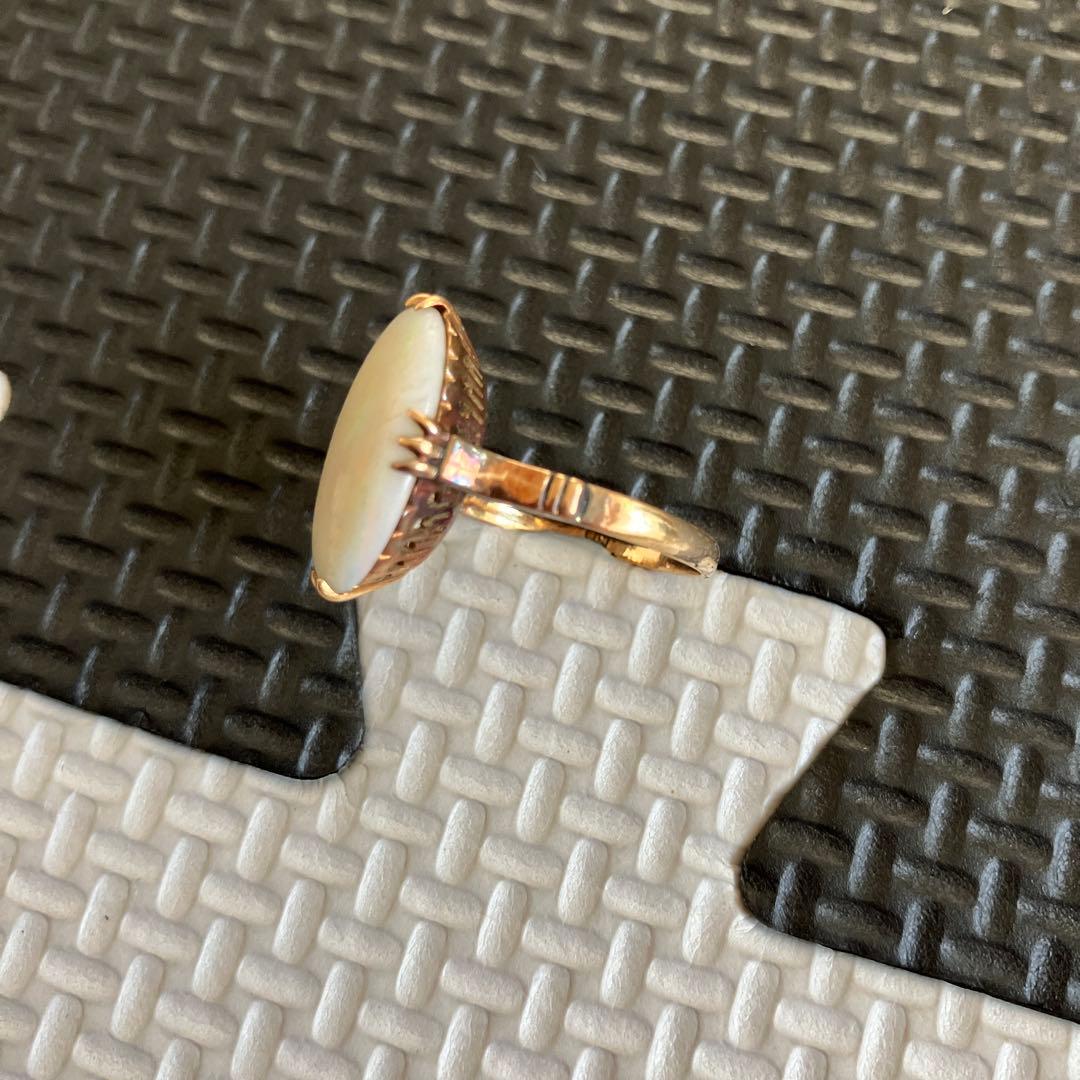 昭和レトロ　ヴィンテージ　アンティーク　指輪　リング　K18 ファッションリング