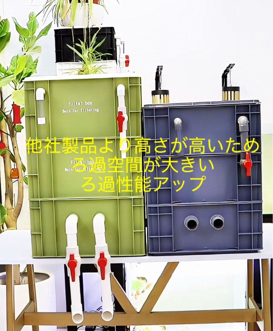 25W水中ポンプ付き　水槽用万能ろ過フィルター 外部式上部濾過装置器アクアリウム