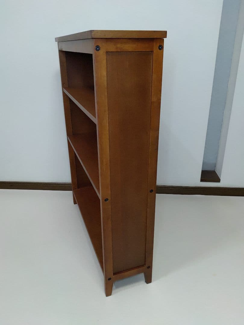 木製ブックシェルフ 3段 hommage ブックシェルフ ウッドシェルフ