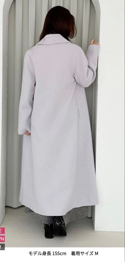 完売大人気商品 レア マーキュリーデュオ ウールチェスターコート ラベンダー M