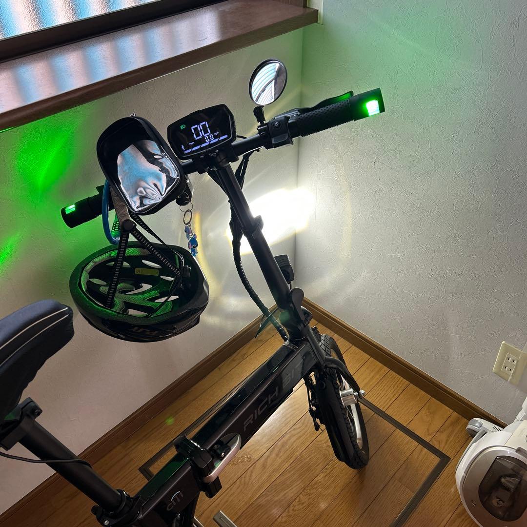 RICH BIT 電動アシスト自転車 折りたたみ式 黒