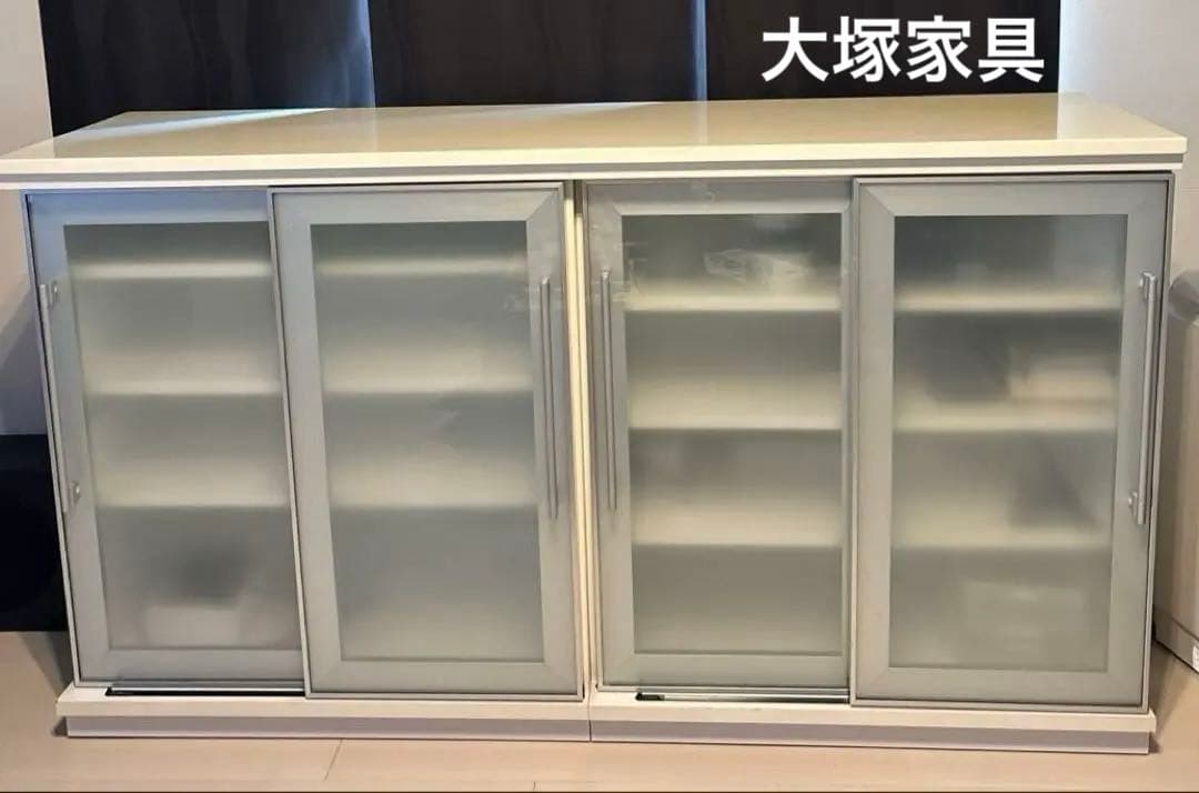 大塚家具　ホワイト　キャビネット