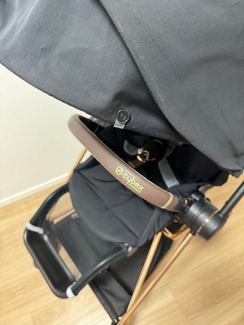 【美品】Cybex Mios フットマフ セット ブラック ローズゴールド