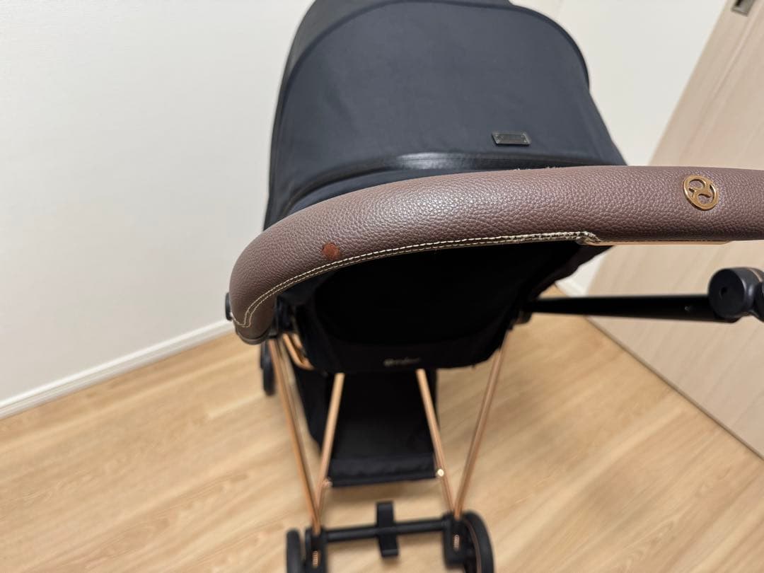 【美品】Cybex Mios フットマフ セット ブラック ローズゴールド