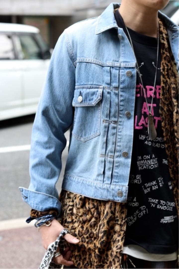 トップス The Letters WesternGown Leopard FurShirt