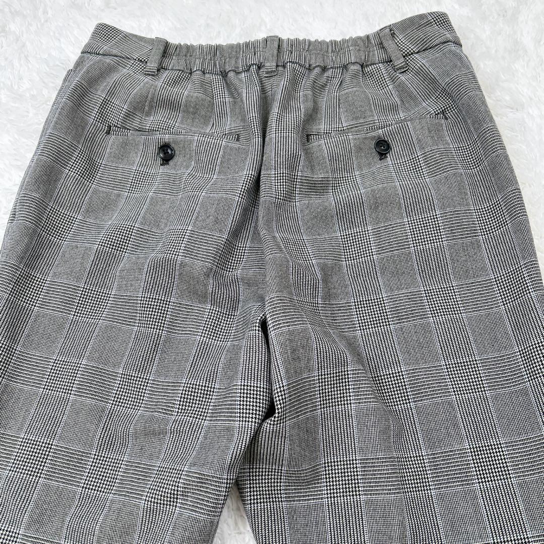 ✨美品✨ プラステ ストレッチ ウォッシャブル ノーカラー チェック スーツ