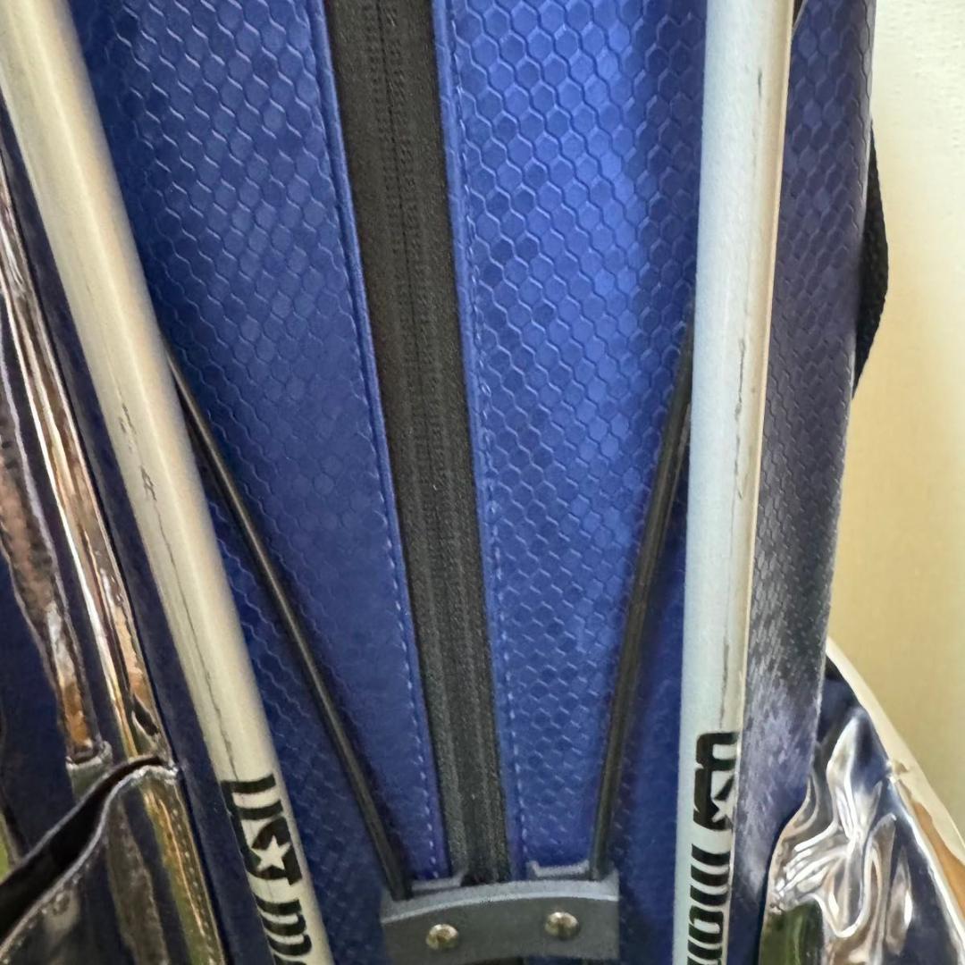 USTマミヤ 2024年 LINQ スタンド式 キャディバッグ ブルー 8.5型