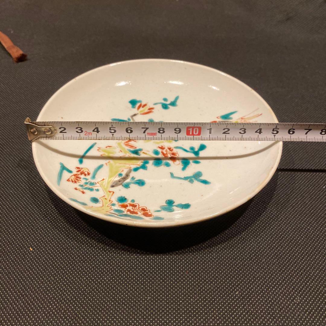骨董品　南京赤絵中皿 5枚揃