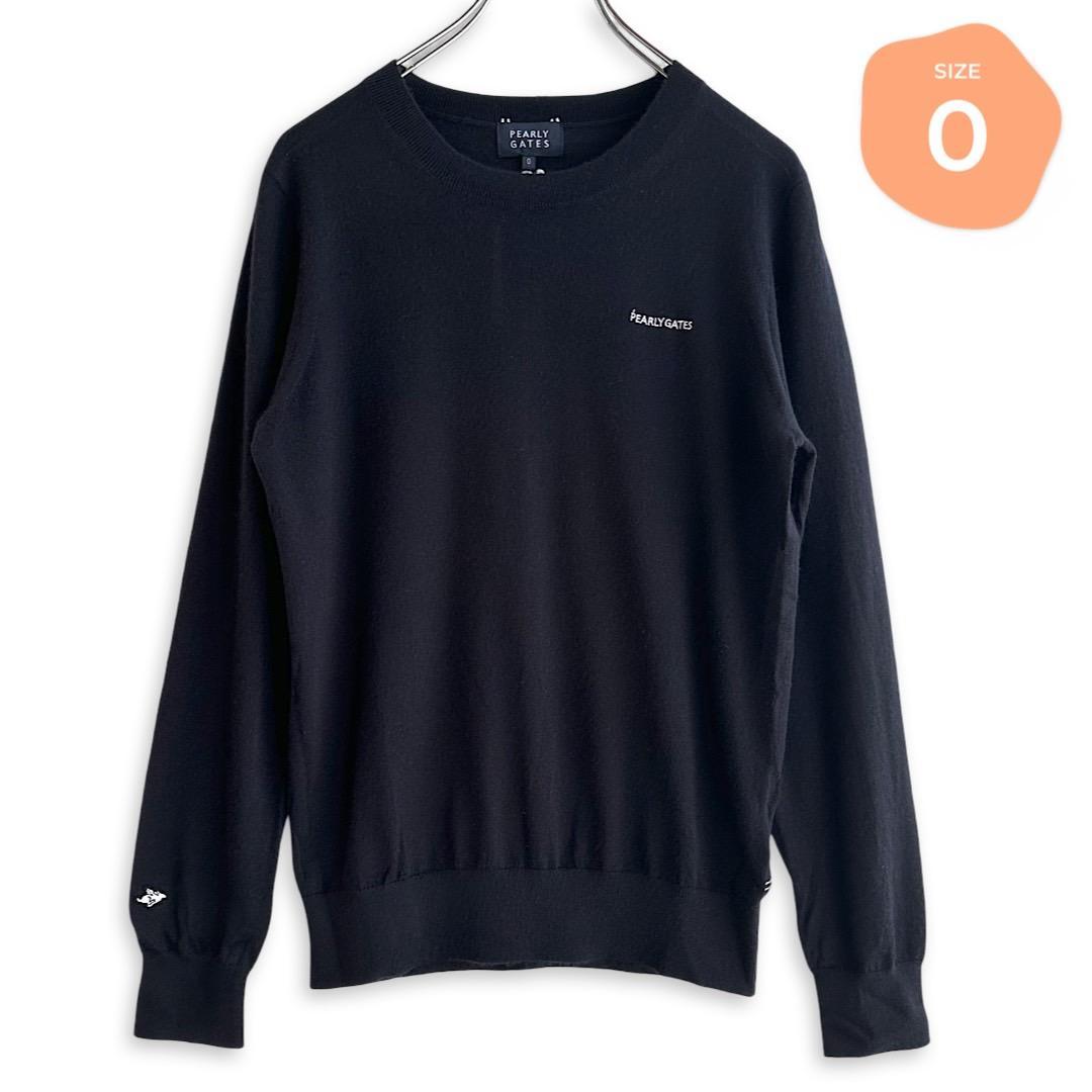 454 パーリーゲイツ 定価41,800円 カシミヤ100％ ニット 紺 0 S