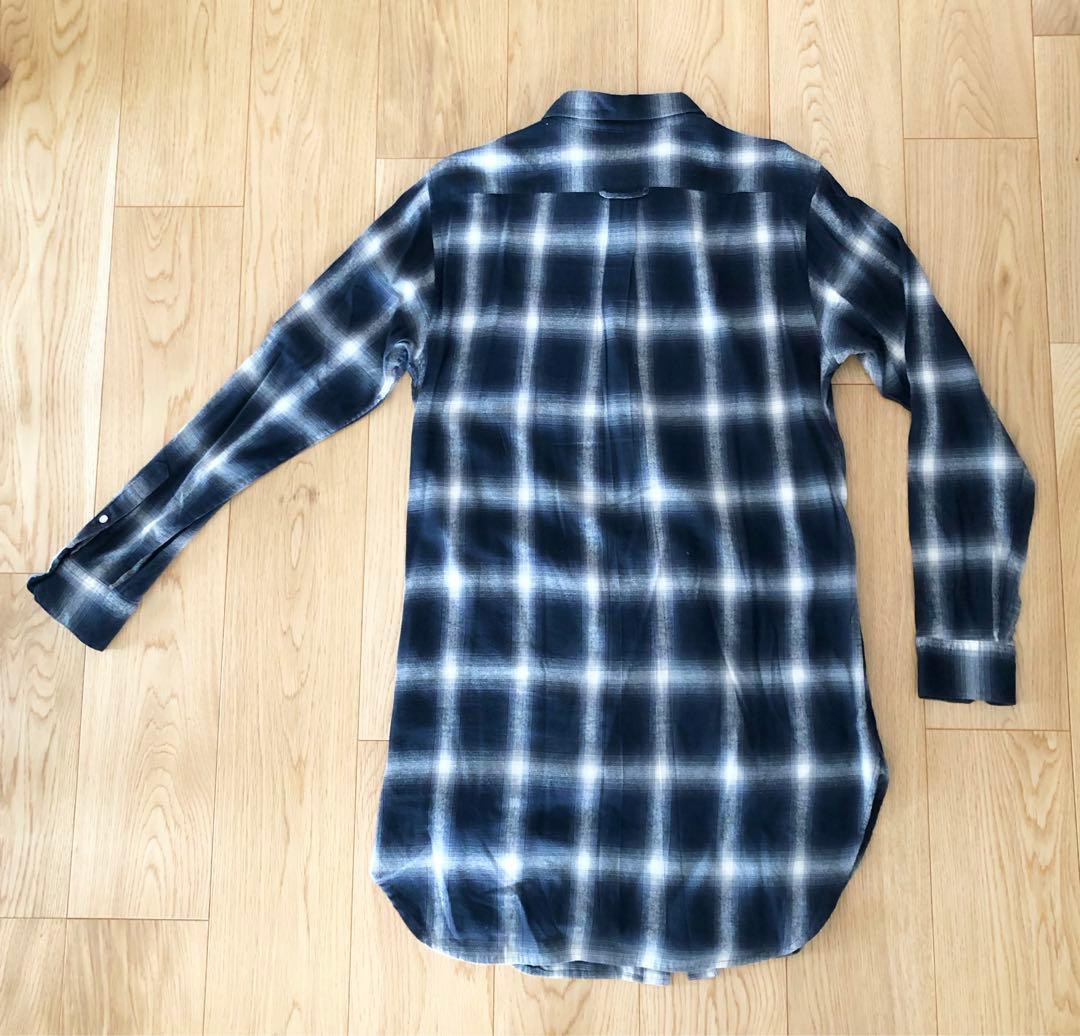 RUDE GALLERY チェックロングシャツ　ルードギャラリー　長袖シャツ