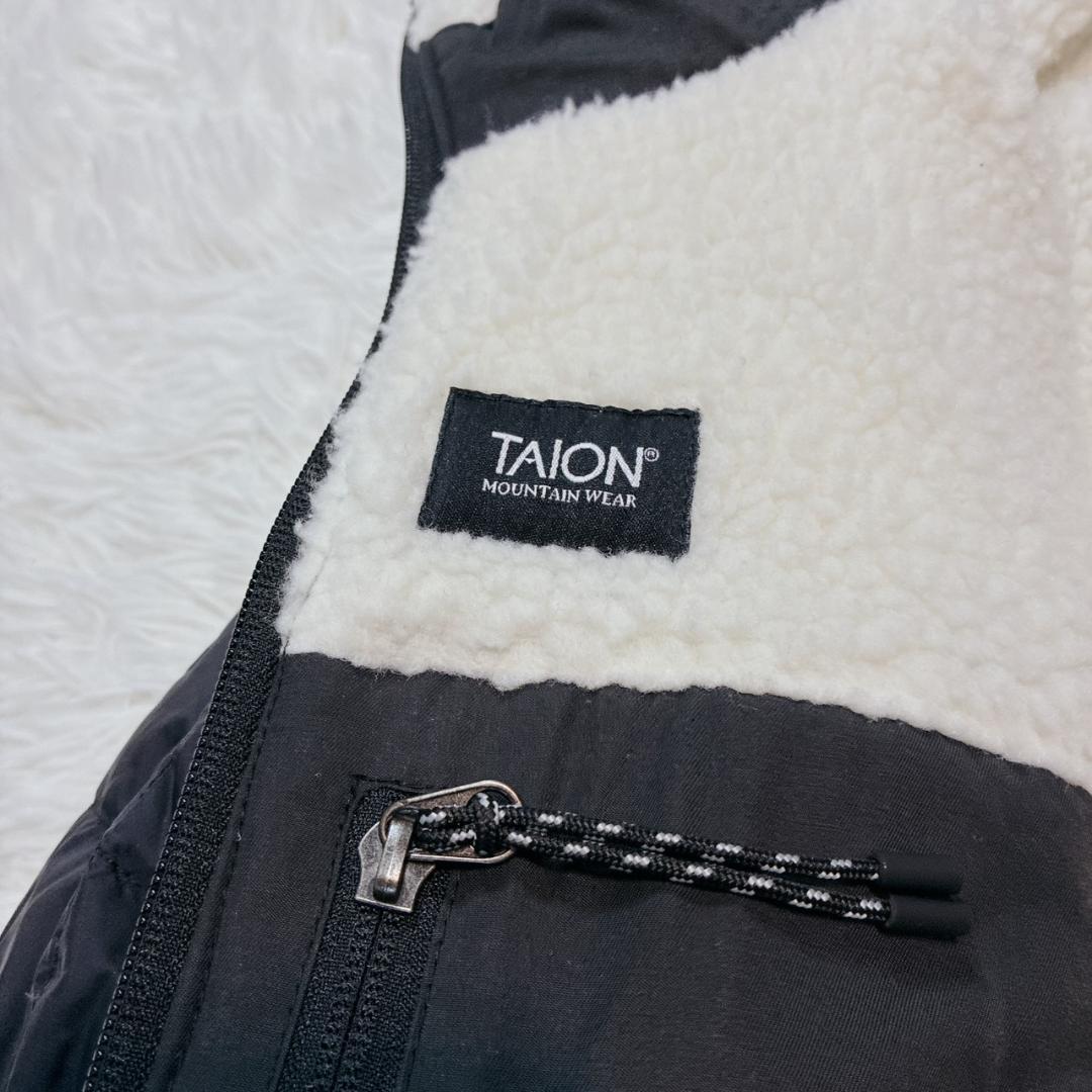 美品 TAION NOLLEY'S 別注 ボア ダウンフードコート リバーシブル