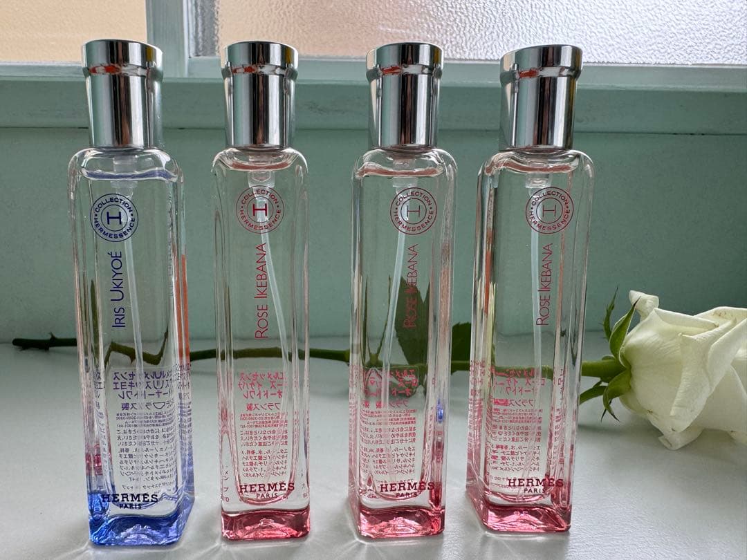 エルメス 　オードトワレ　 4本セット　ローズイケバナ　イリスウキヨエ　未使用