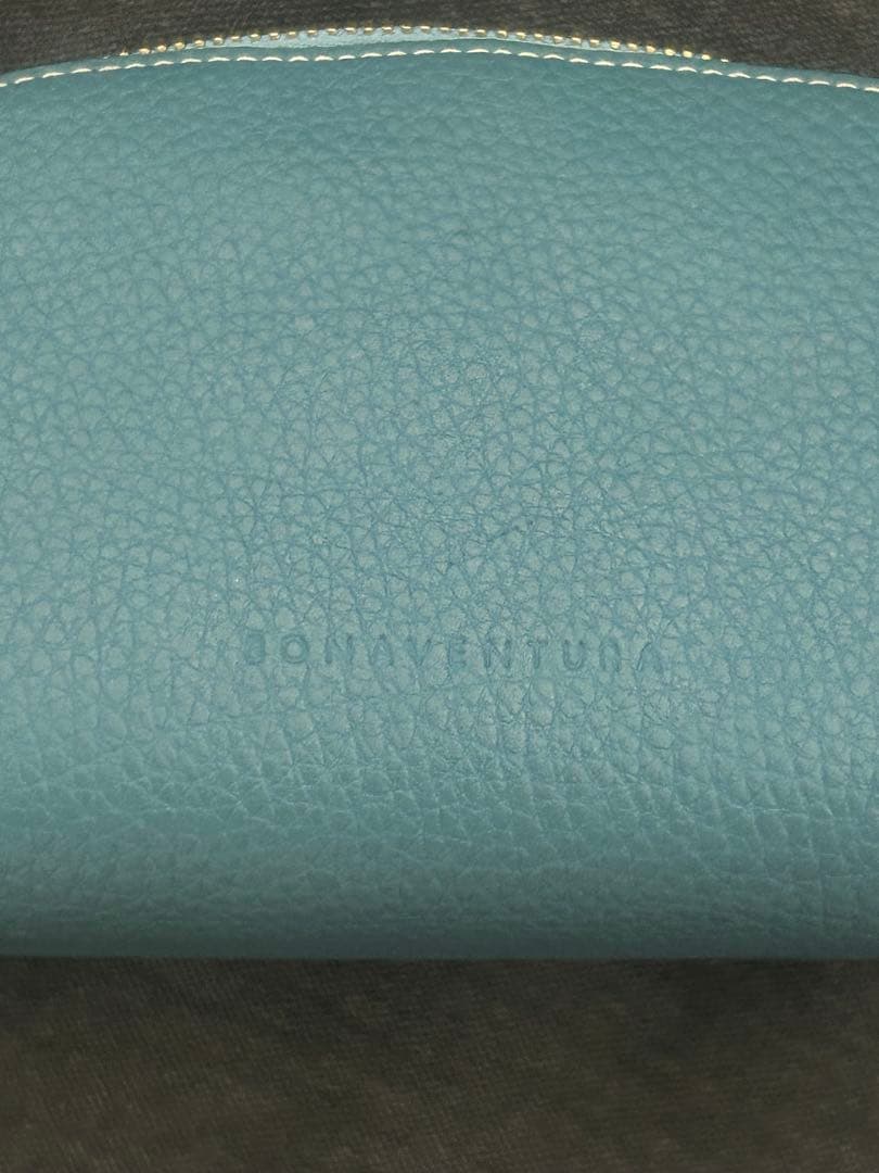 BONAVENTURA ブルーシアン コスメティックポーチ シュリンクレザー