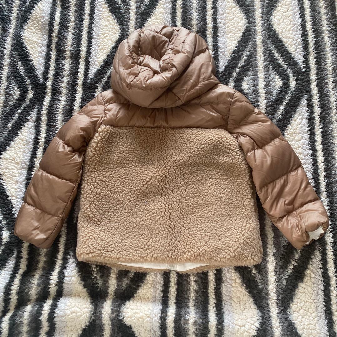 MONCLER フード付きボアダウンジャケット