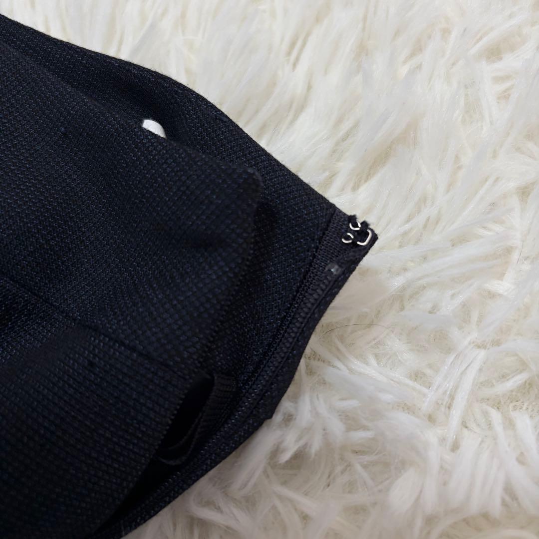 【極美品】スーツセレクト 洗えるデニム調 3点セットアップ パンツ スカート