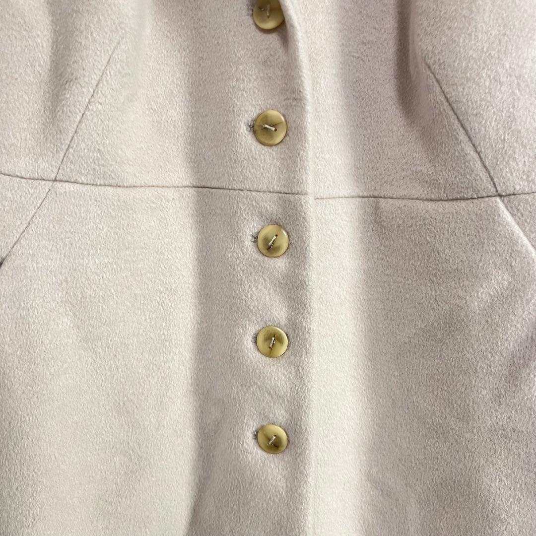 PAULE KA ベージュ ロングコート ボタン付き サイズ40 美品
