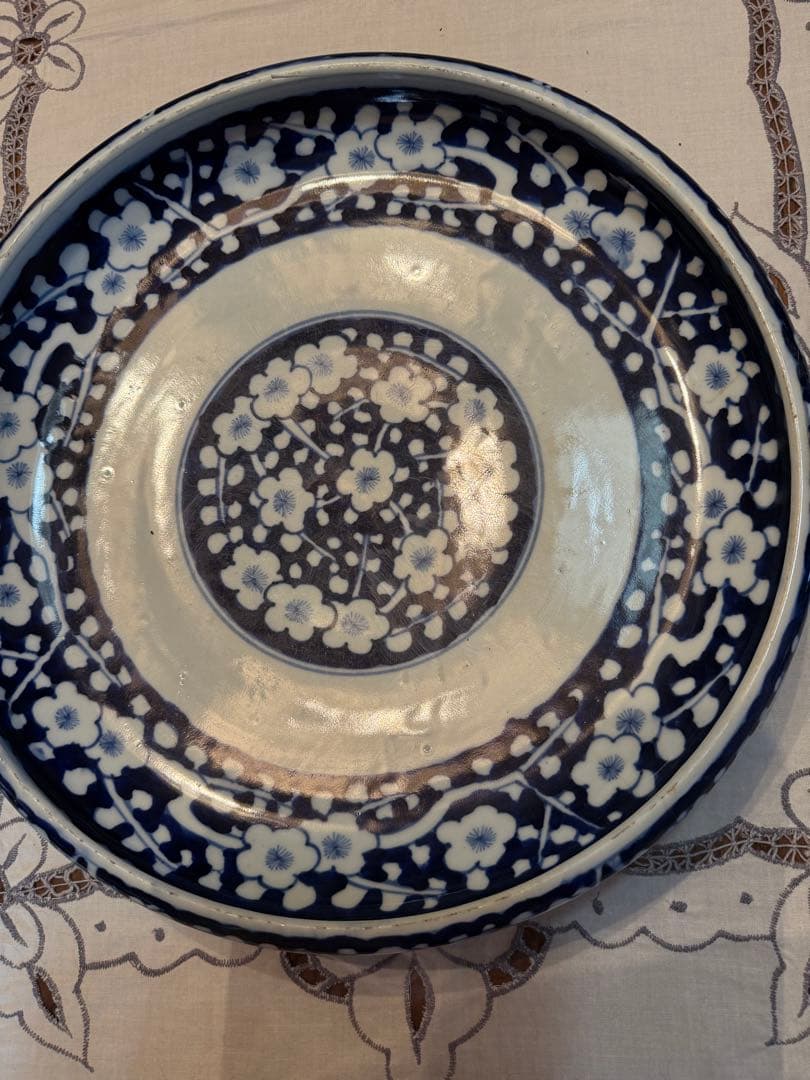 梅模様　大皿・中皿セット