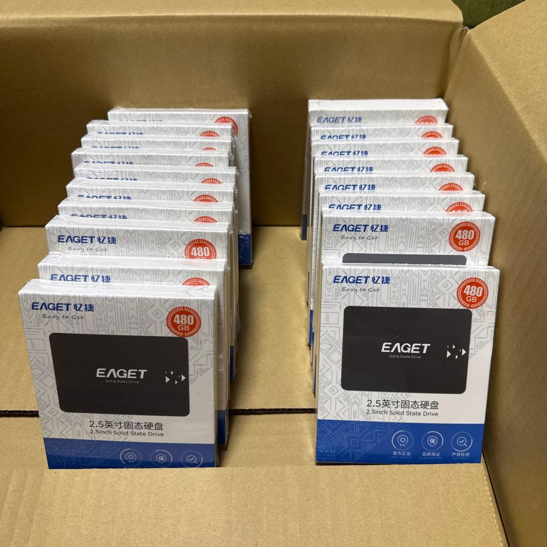 EAGET 2.5インチ外付ドライブ 18個セット 480GB