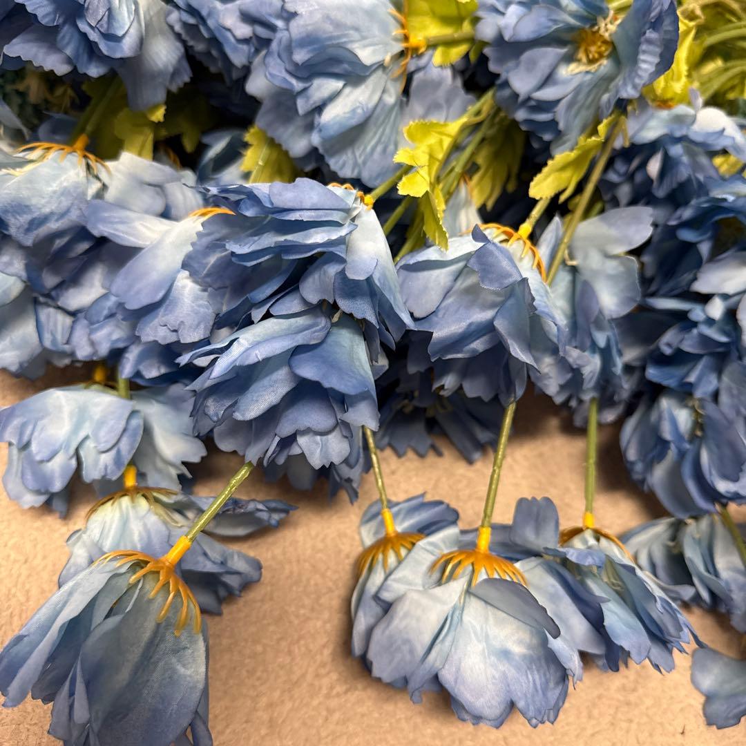 会場装花セット ブーケ×41 かすみ草×19 青い花×20