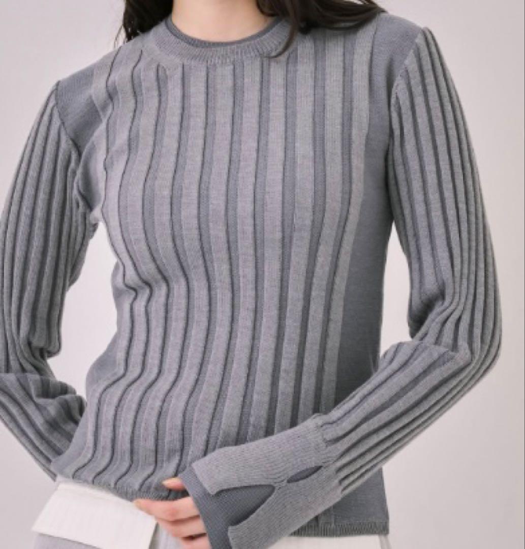 UNITED TOKYO リップルレイヤーニット