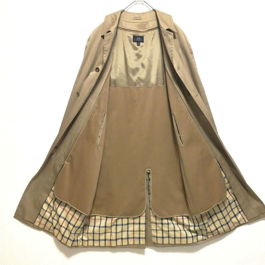 美品　ブルックスブラザーズ　ロング　バルマカンコート　ステンカラー　ライナー付
