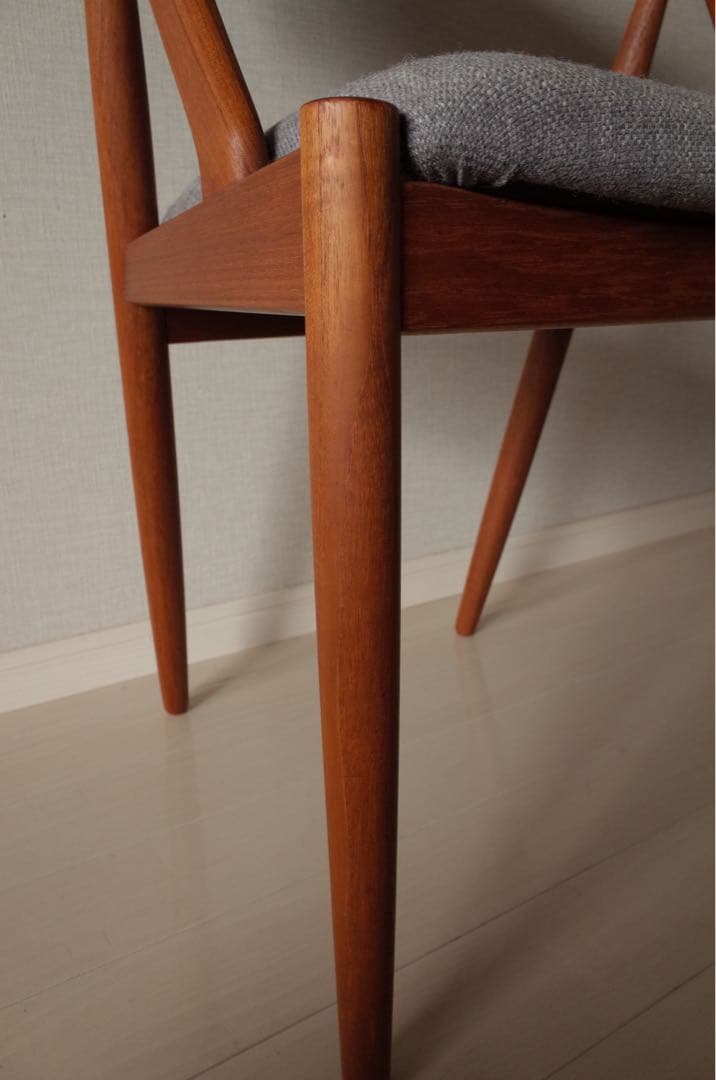 1960年代デンマークNV31カイクリスチャンセン北欧チーク無垢ダイニングチェア