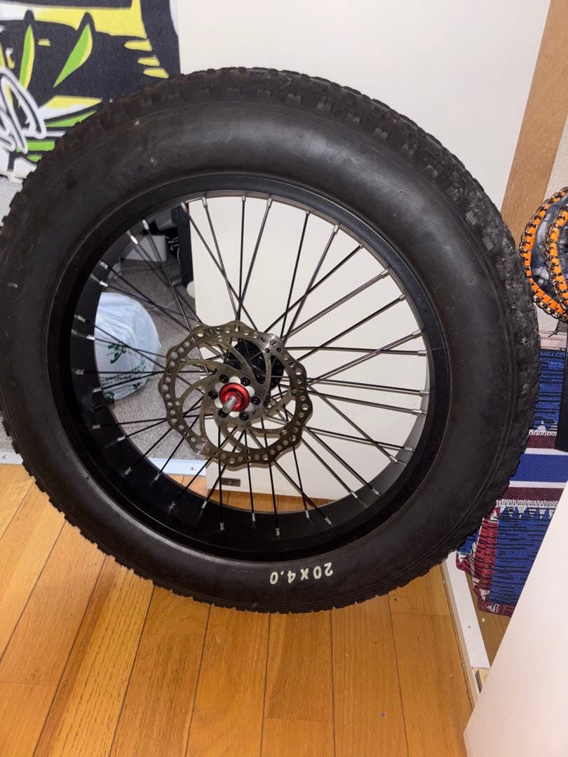 ⭐２０インチ 電動ファットバイク タイヤ ホイル 泥除け前後セット‼️