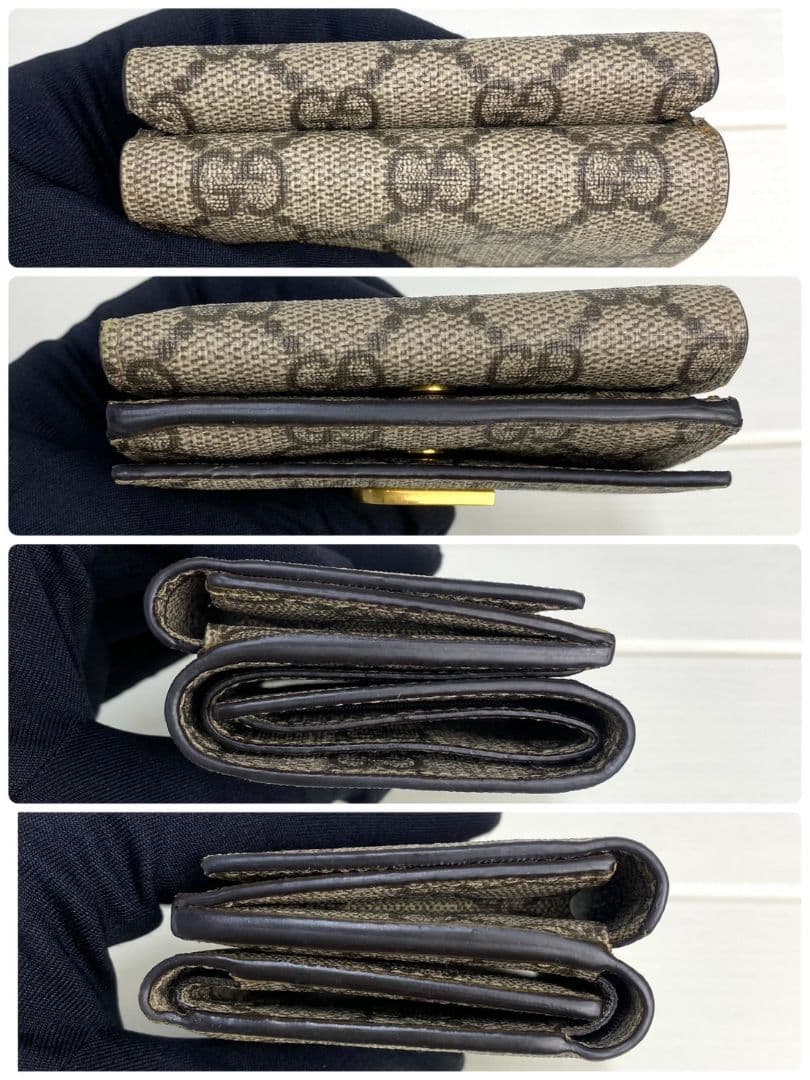 付属品完備✨️未使用級✨️ グッチ バレンシアガ コンパクト 三つ折り財布