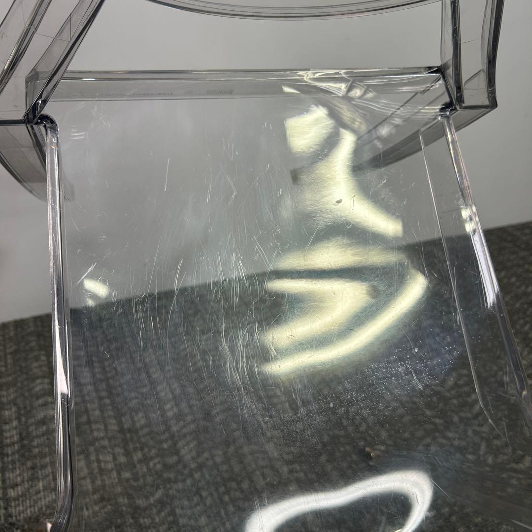 【2脚セット】Kartell ルイ・ゴースト シングルチェア クリア.