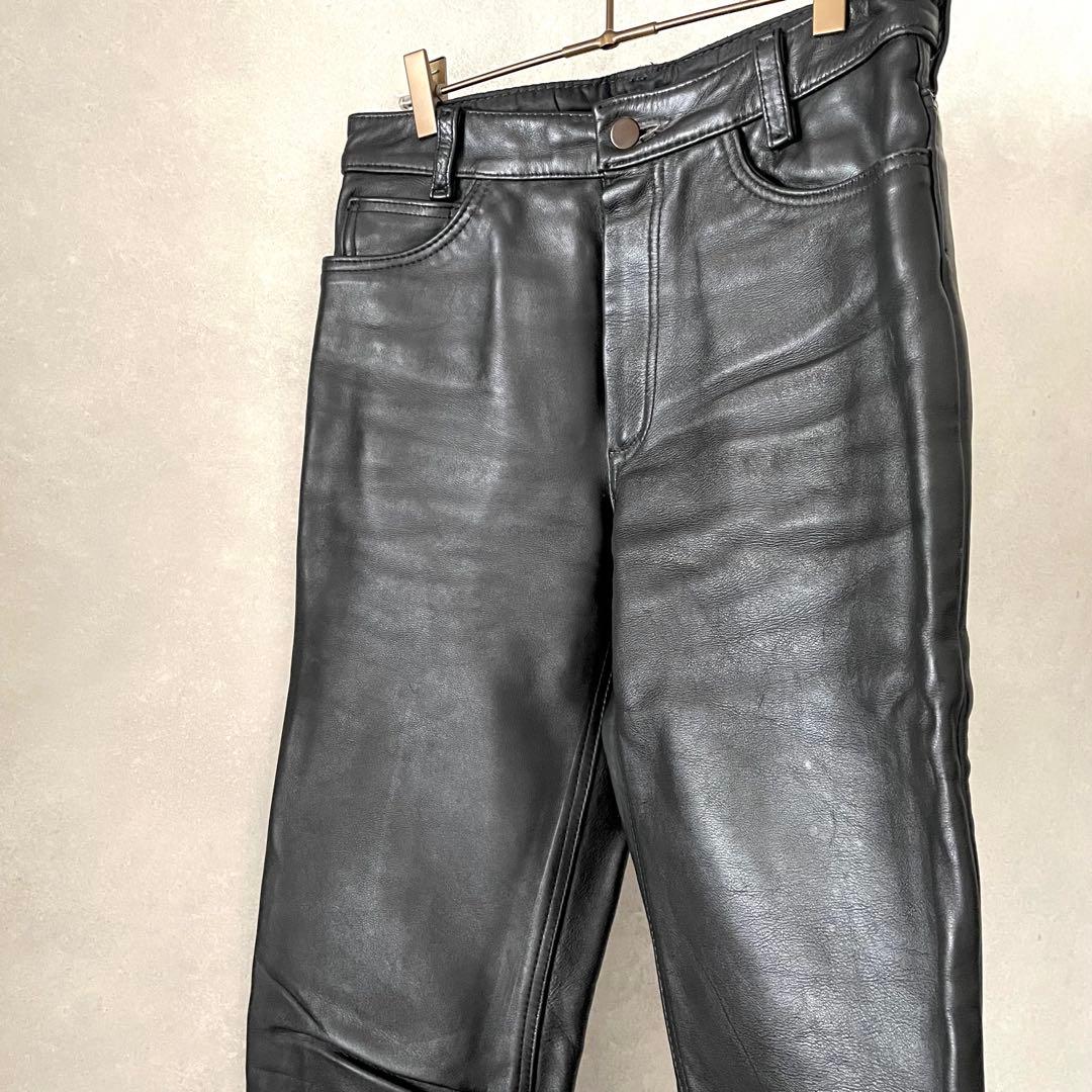 名品 90's VANSON Leathers Pants レザーパンツ 31