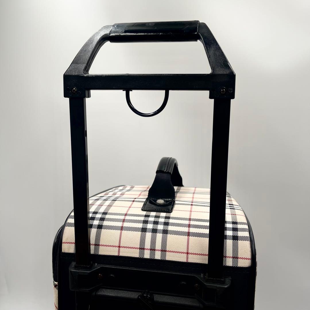 【極美品/希少】バーバリーブルーレーベル キャリーバッグ ノバチェック 旅行 鞄