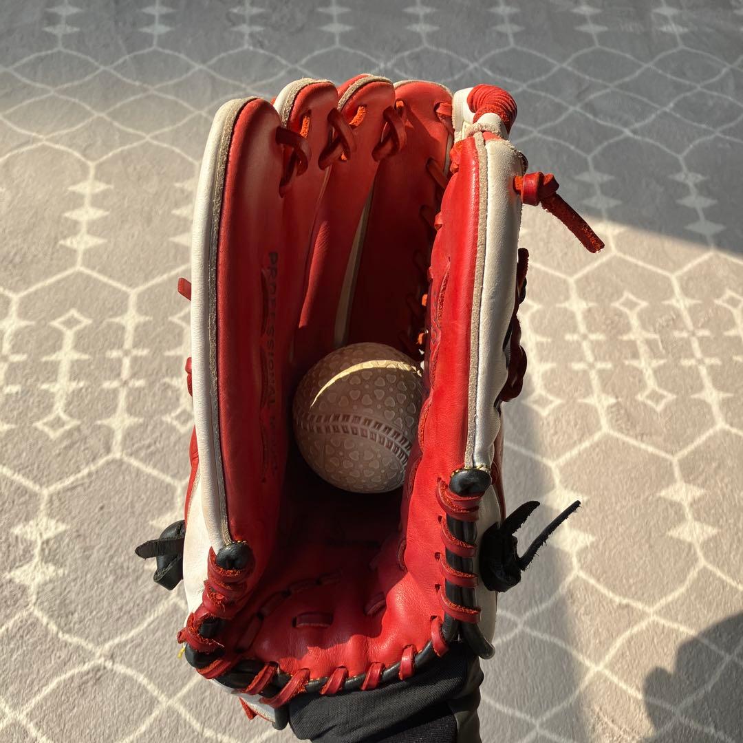 【最終お値引き 3/16まで】ハタケヤマ　軟式グローブ　外野手用　左投げ