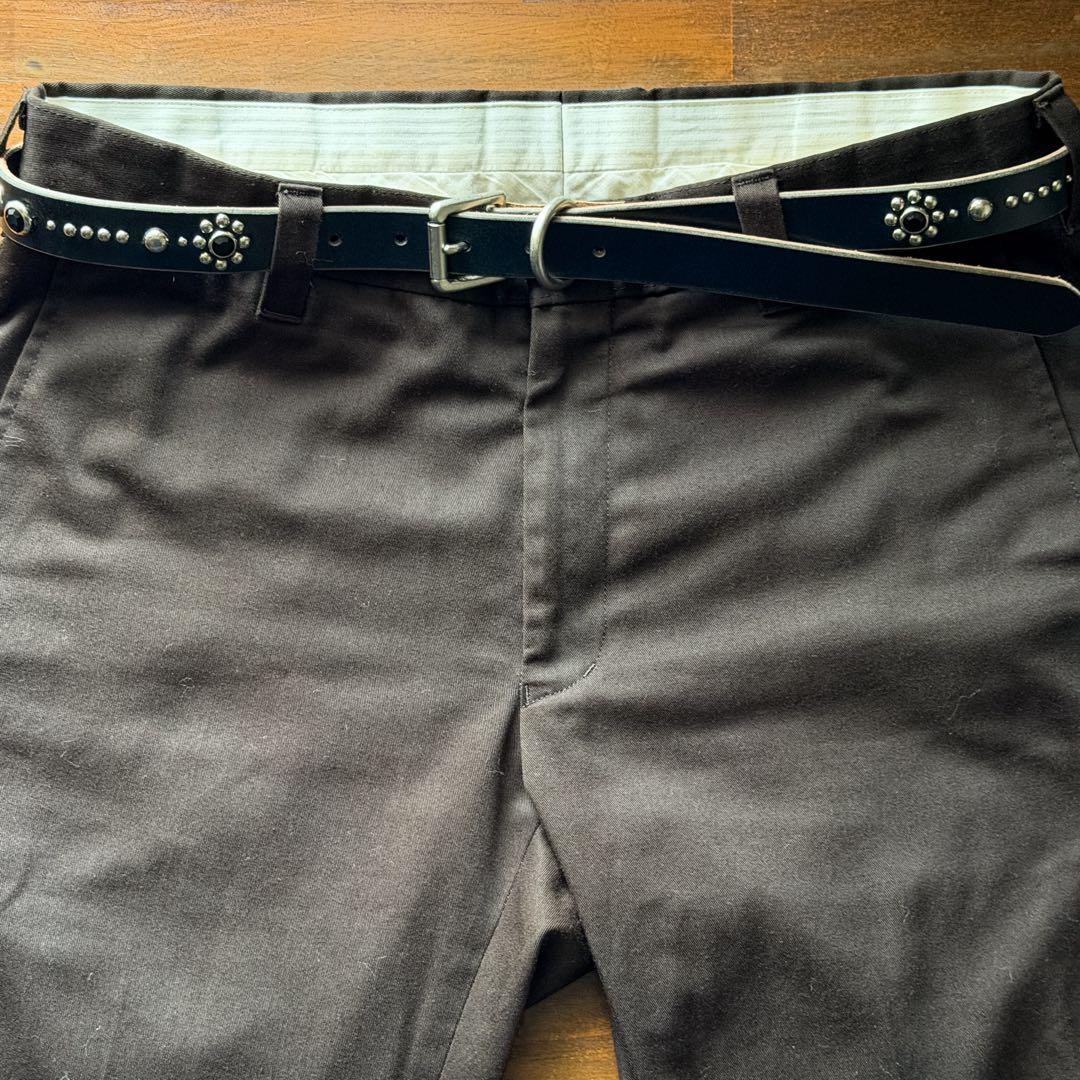 スタッズナローベルトQuiet UKサドル23mm34inch110cm