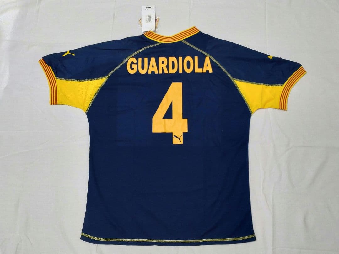[タグ付・超希少] カタルーニャ選抜（スペイン）グアルディオラ選手ユニ