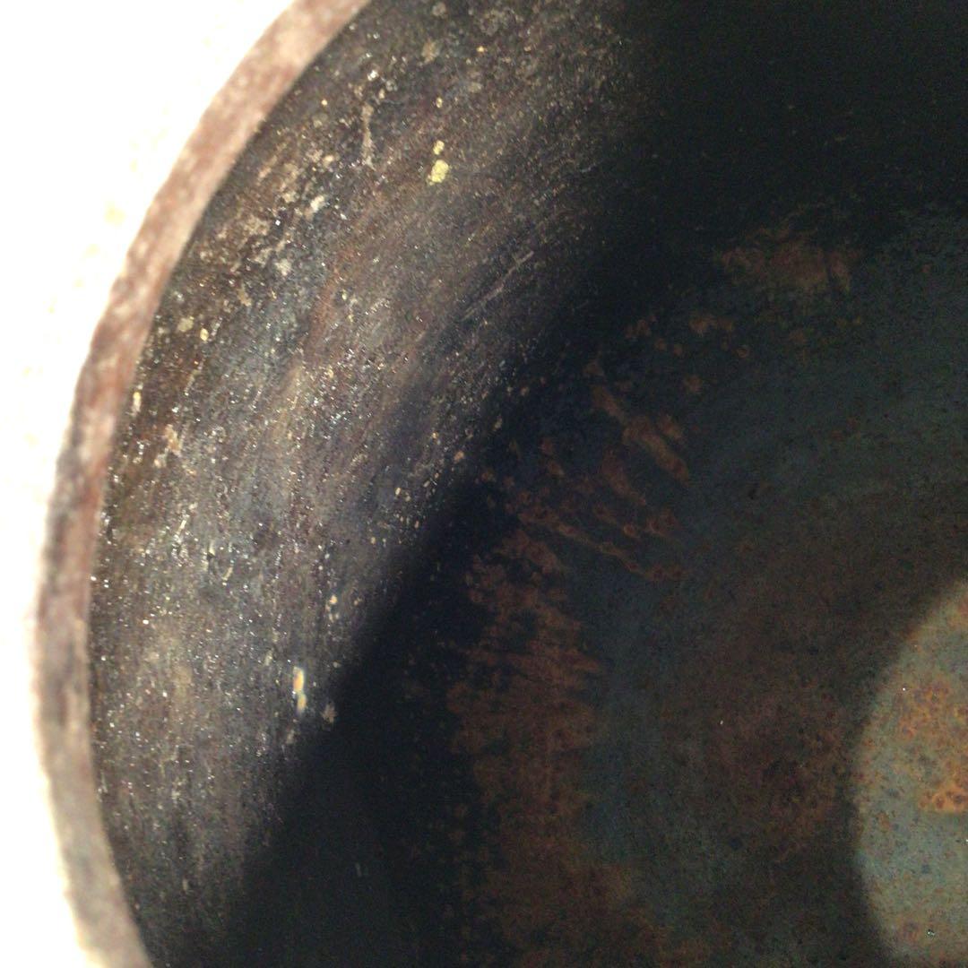 Ｍ１７６　茶釜　『釜師　加藤恵造作』『茄子耳』『素文』『棗釜』　共箱　茶道具