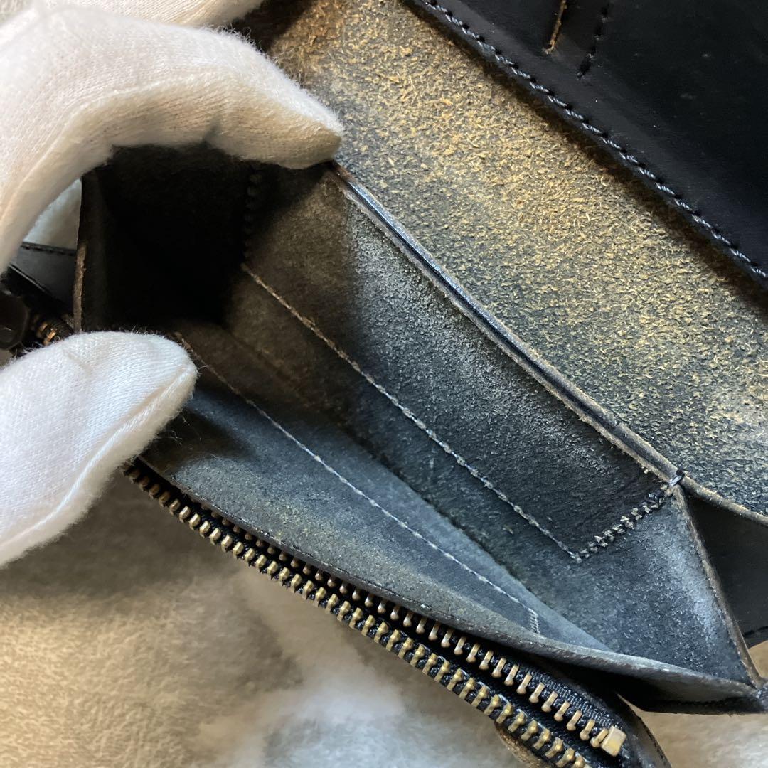 【希少】KADOYA 長財布 バイカーズウォレット チェーン レザー ブラック