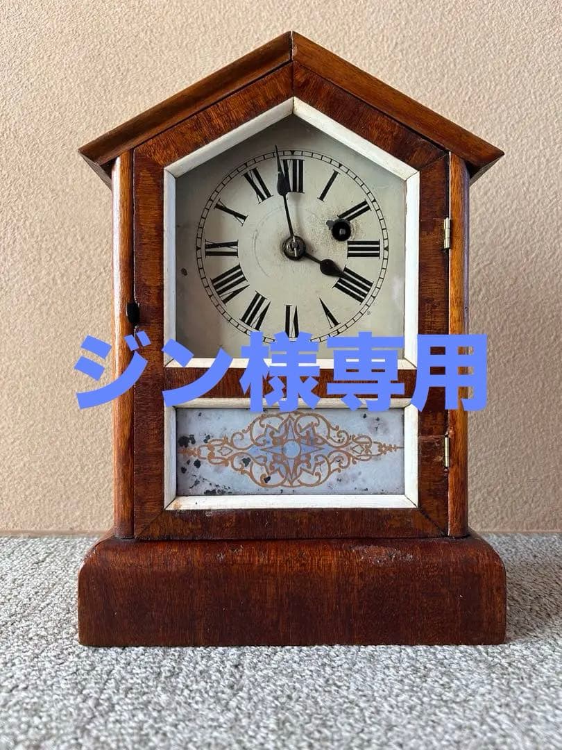 置時計　ゼンマイ　整備済　オーバーホール　レトロ　アンティーク　16