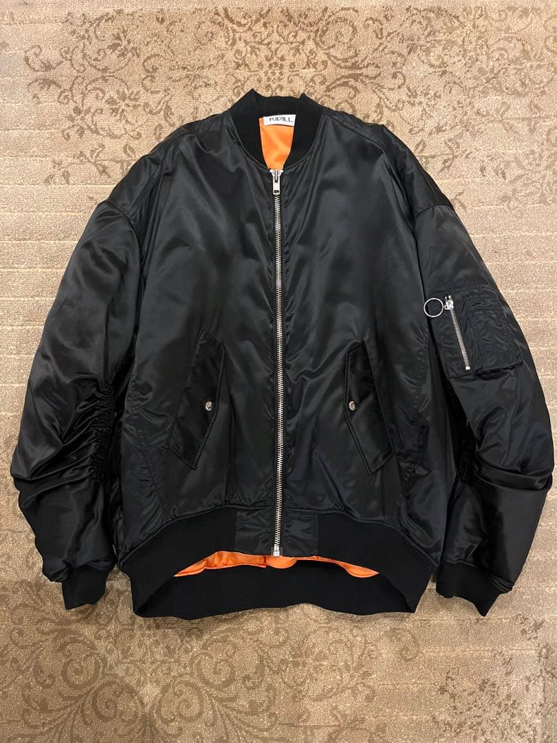 KIDILL キディル MA-1 ボンバージャケット ブラック 黒 フリーサイズ
