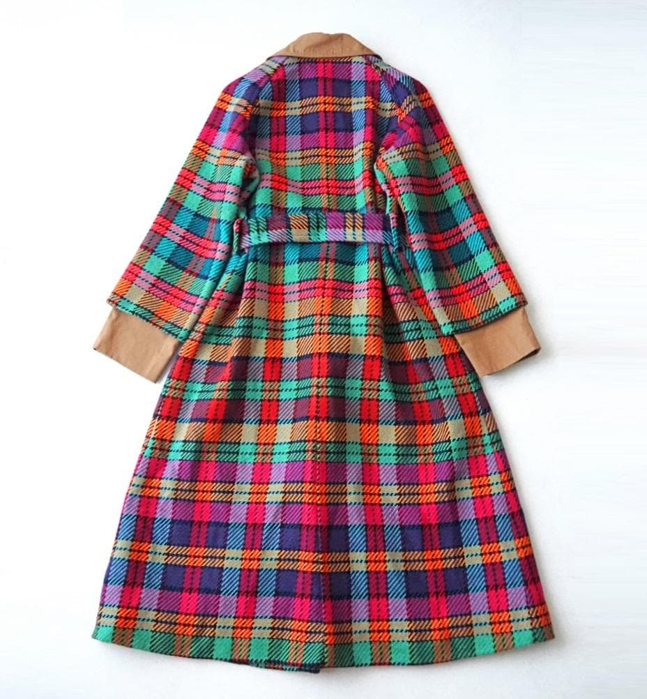 TSUMORI CHISATO ツモリチサト 18AW チェック柄 ロングコート