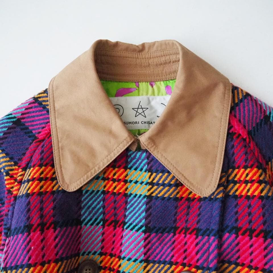TSUMORI CHISATO ツモリチサト 18AW チェック柄 ロングコート