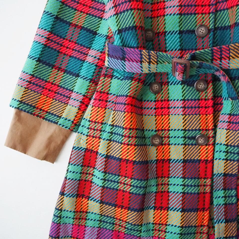 TSUMORI CHISATO ツモリチサト 18AW チェック柄 ロングコート