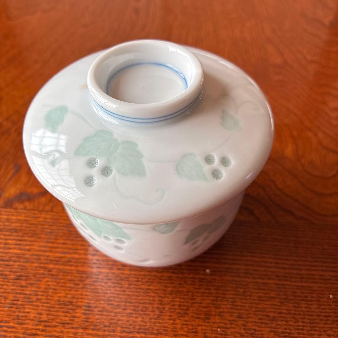 有田焼　宝祥窯　蛍象嵌彫　花柄食器セット 8点専用箱付き