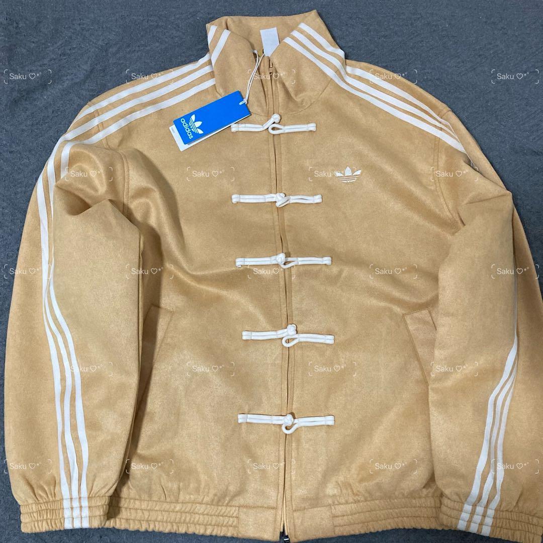 アディダス 中国限定 巳年チャイナトラックジャケット ブラックイエロー M