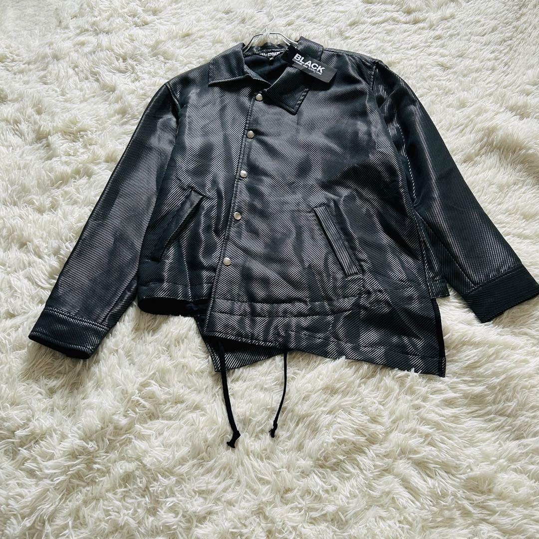 【極美品】22ss ブラック コムデ ギャルソン ねじれ コーチ ジャケット