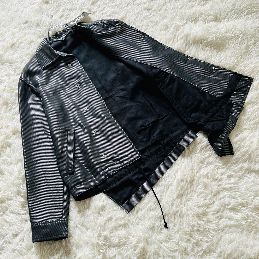 【極美品】22ss ブラック コムデ ギャルソン ねじれ コーチ ジャケット