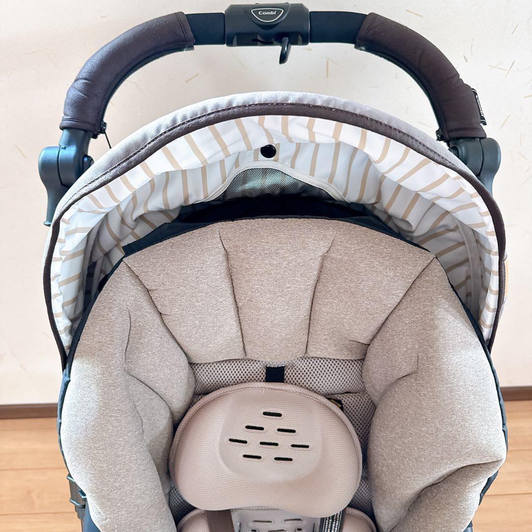 コンビ スゴカルα 4キャスコンパクト エッグショック シンプライト グレージュ