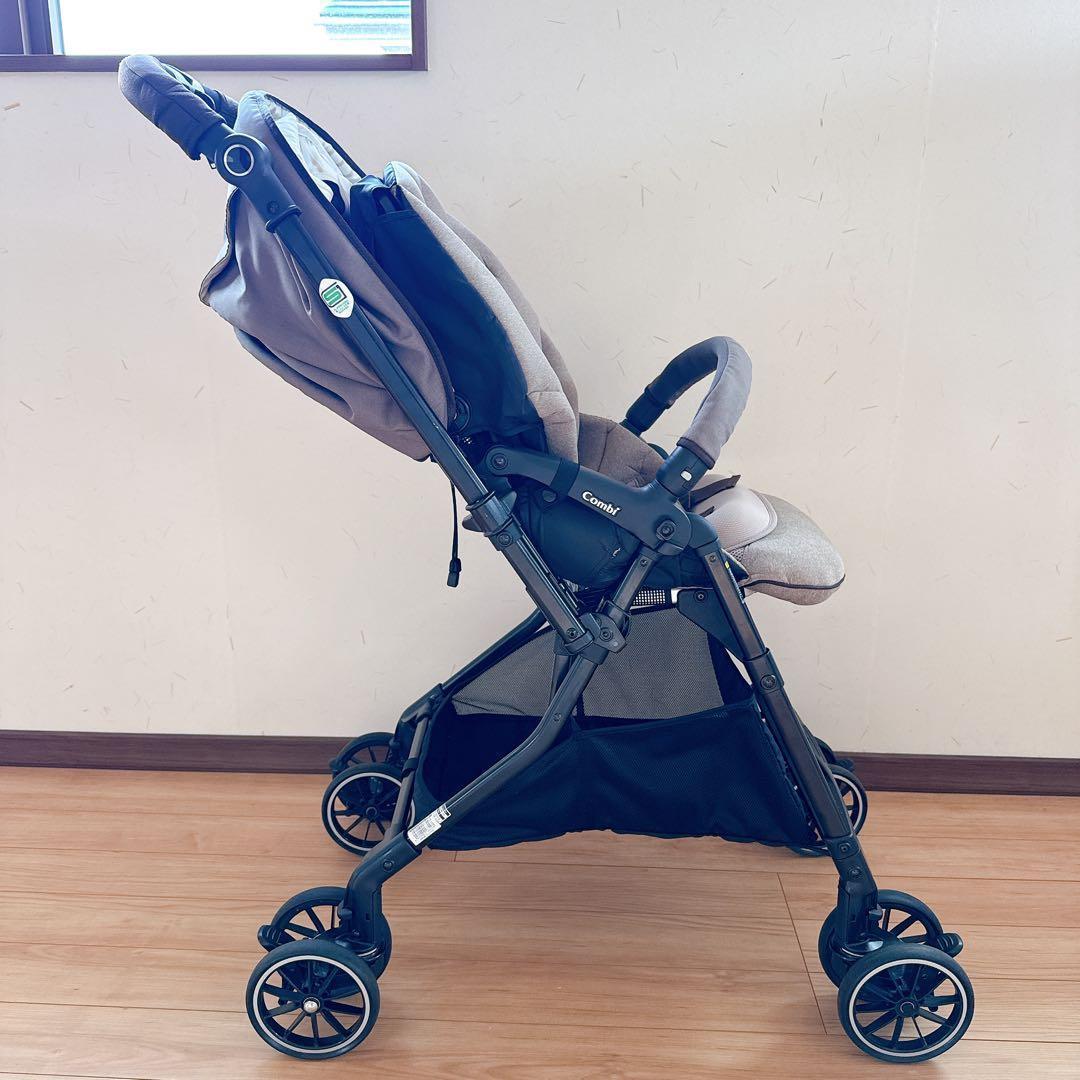 コンビ スゴカルα 4キャスコンパクト エッグショック シンプライト グレージュ