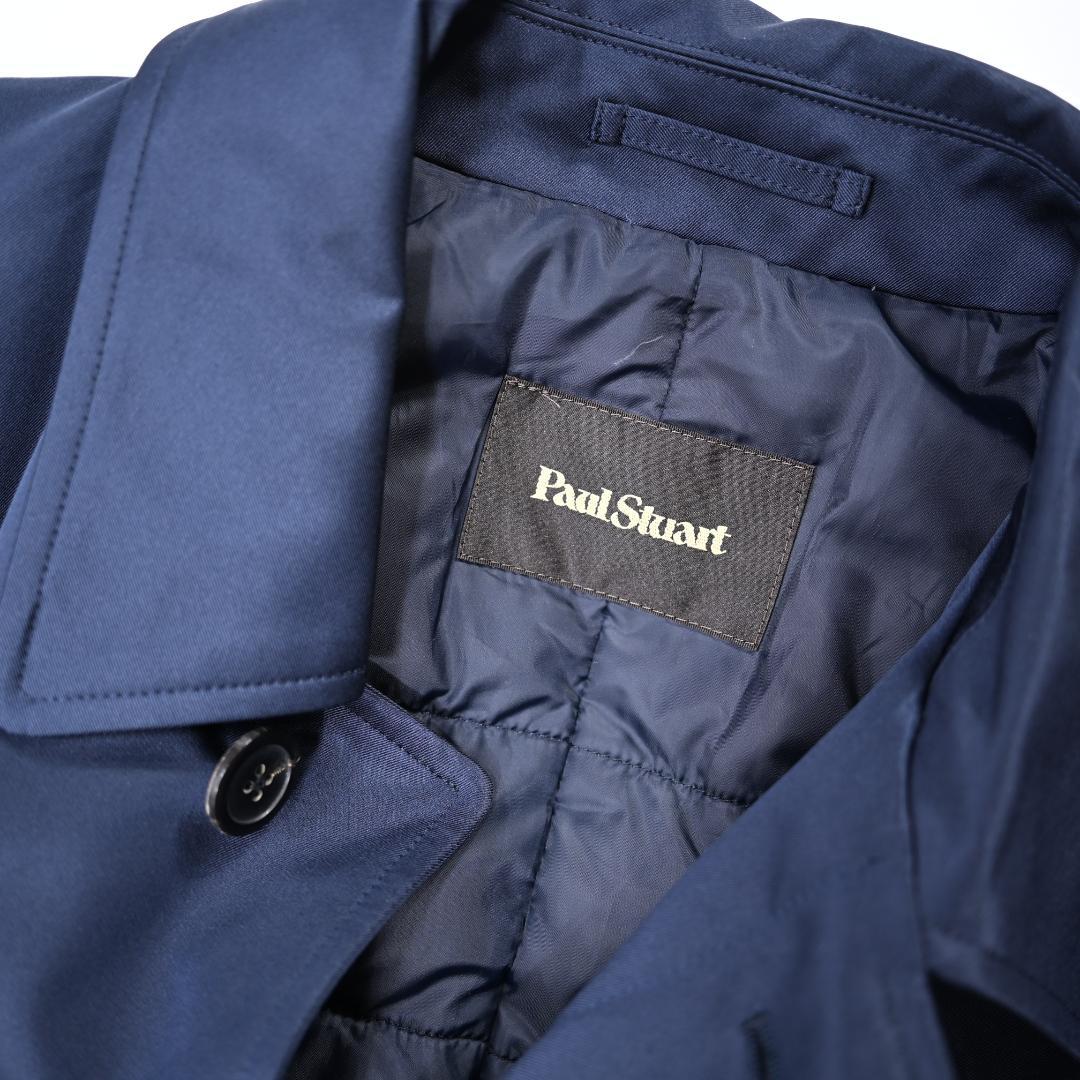 PAUL STUART バルカラーポリダウンコート紺46ポールスチュアート