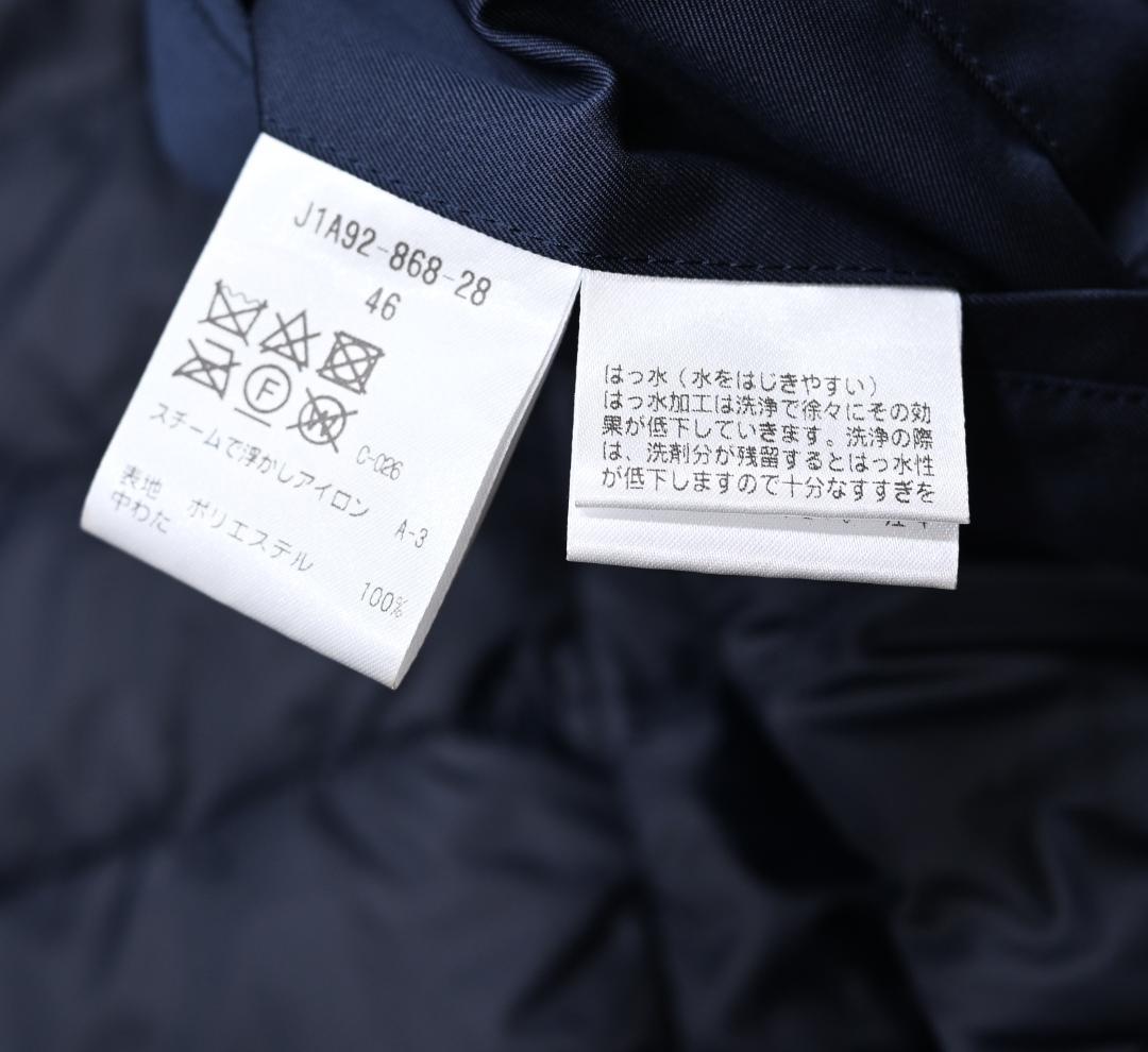 PAUL STUART バルカラーポリダウンコート紺46ポールスチュアート